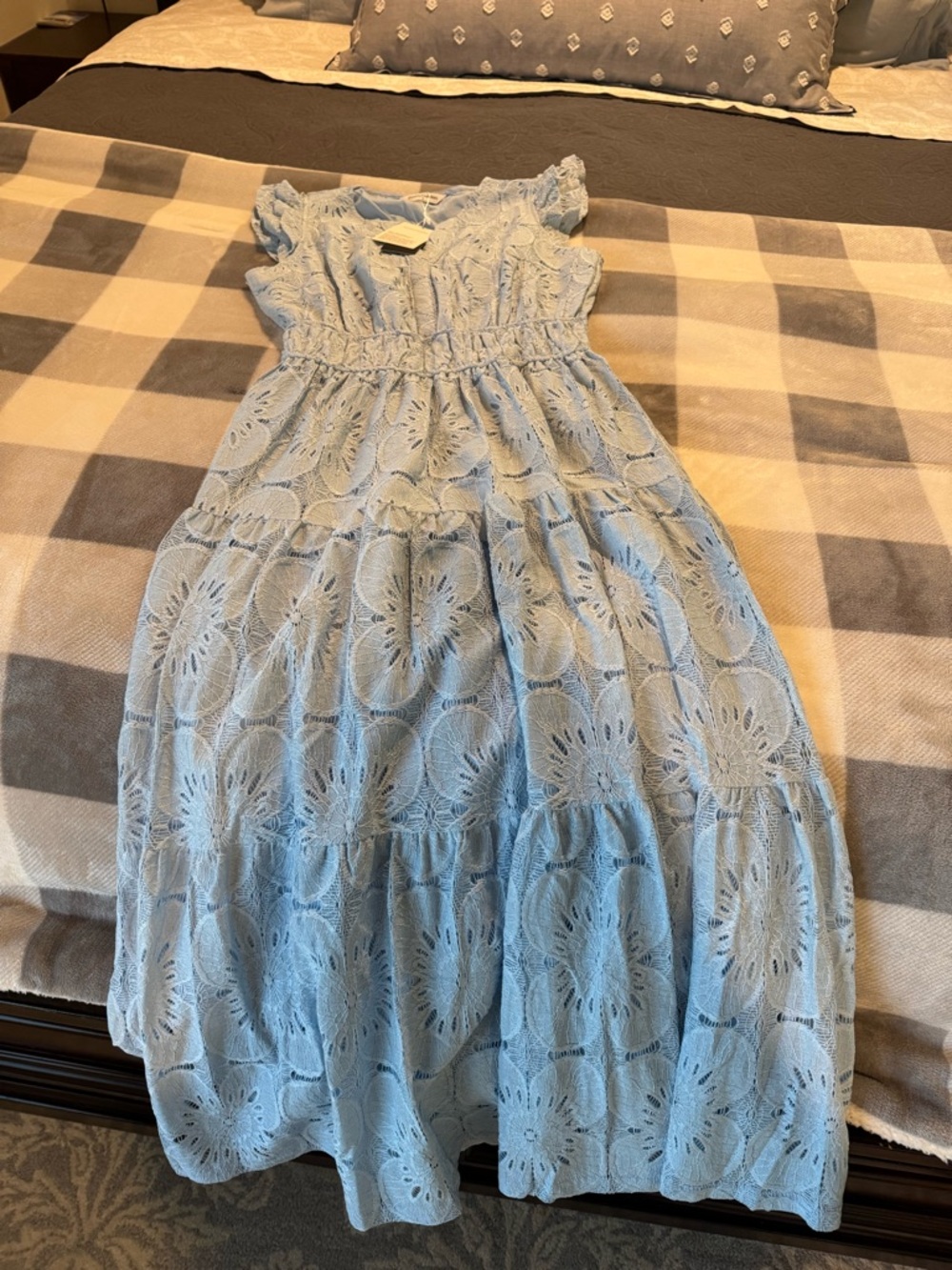 Pretty Garden Amazon Lace Eyelet Maxi Dress - Picture 4 of 4